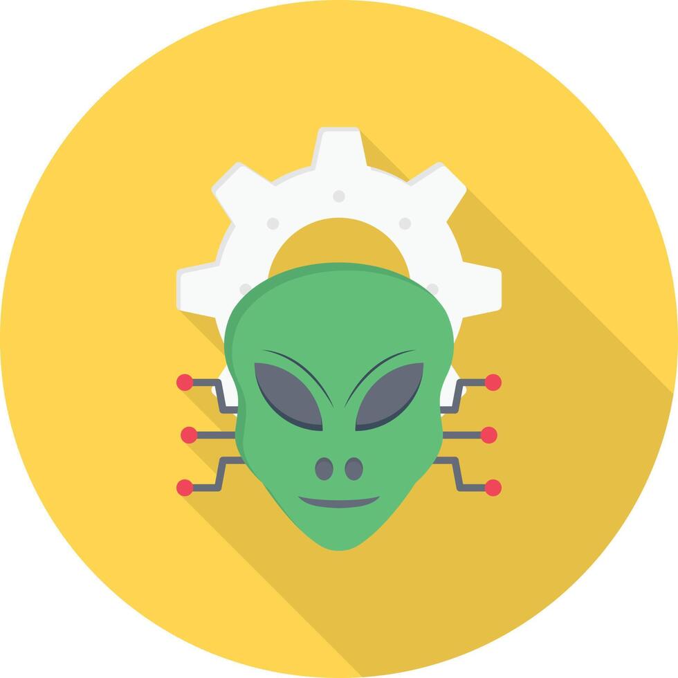 ilustración vectorial alienígena en un fondo. símbolos de calidad premium. iconos vectoriales para concepto y diseño gráfico. vector