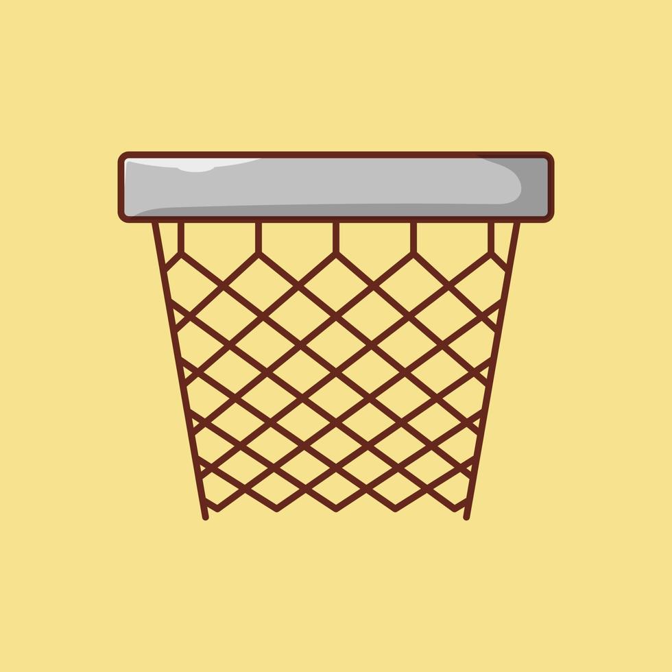 ilustración vectorial de baloncesto en un fondo. símbolos de calidad premium. iconos vectoriales para concepto y diseño gráfico. vector