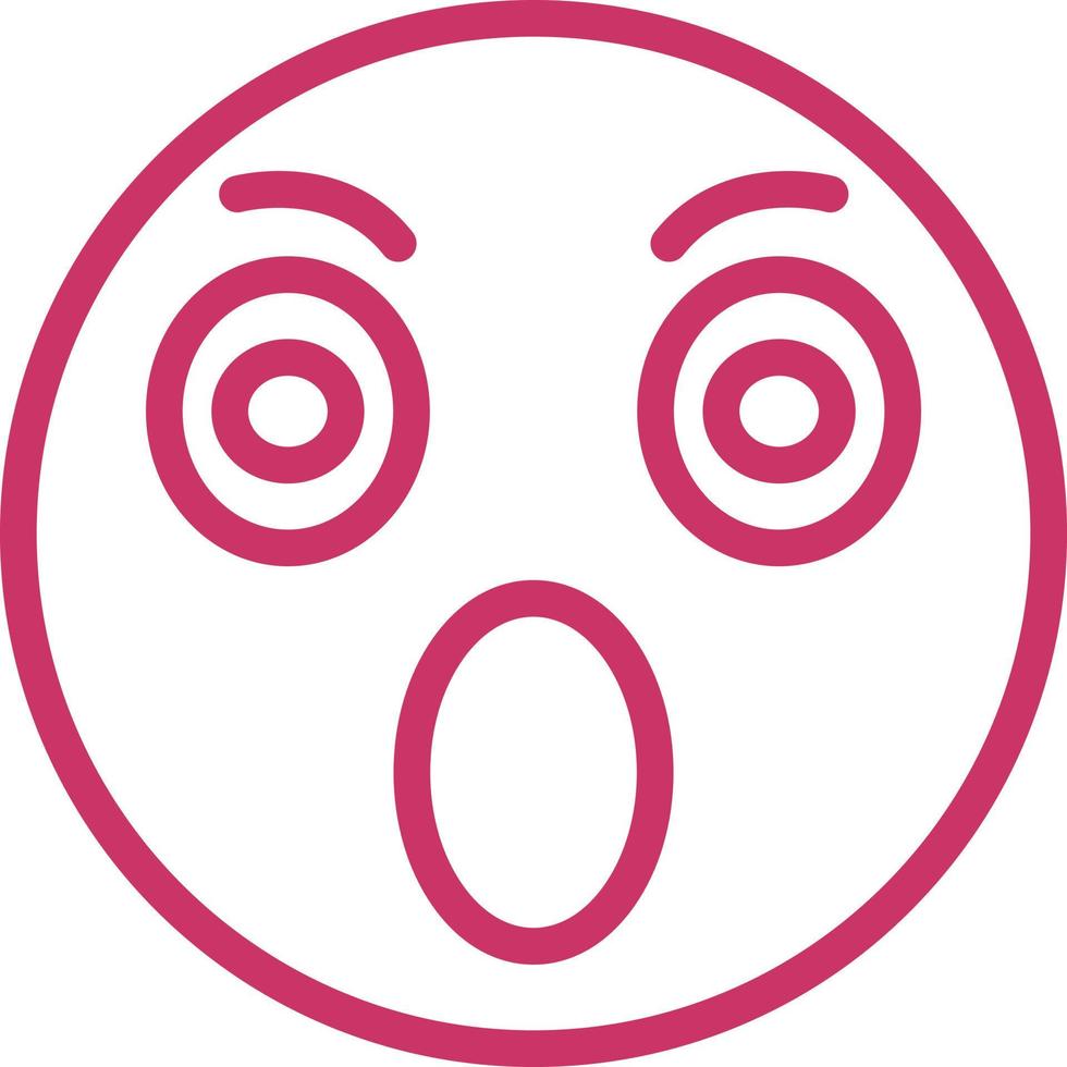 Surprised Icon Style vector