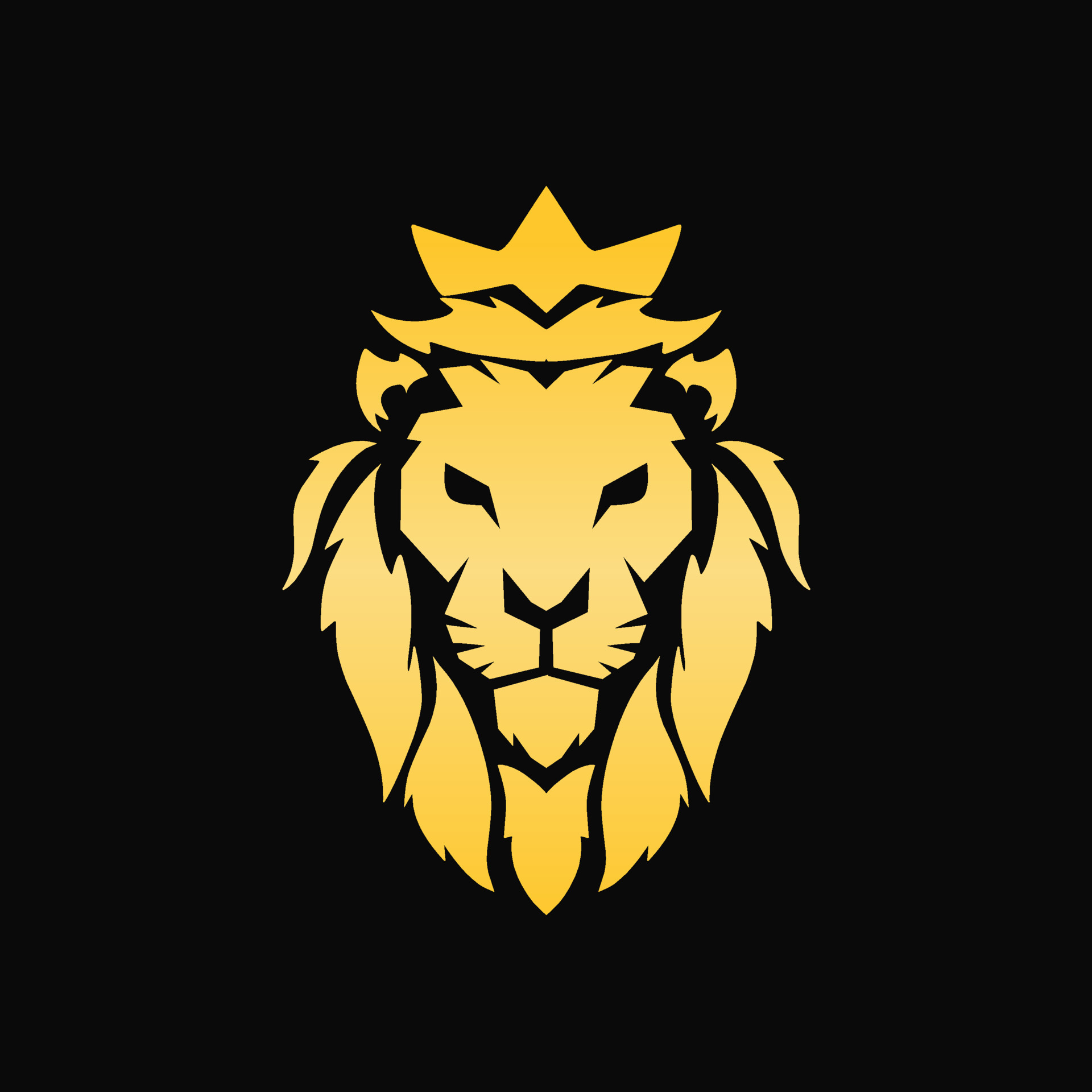 Lion Clipart Golden Lion - Gold Lion Logo Design, HD Png Download - vhv