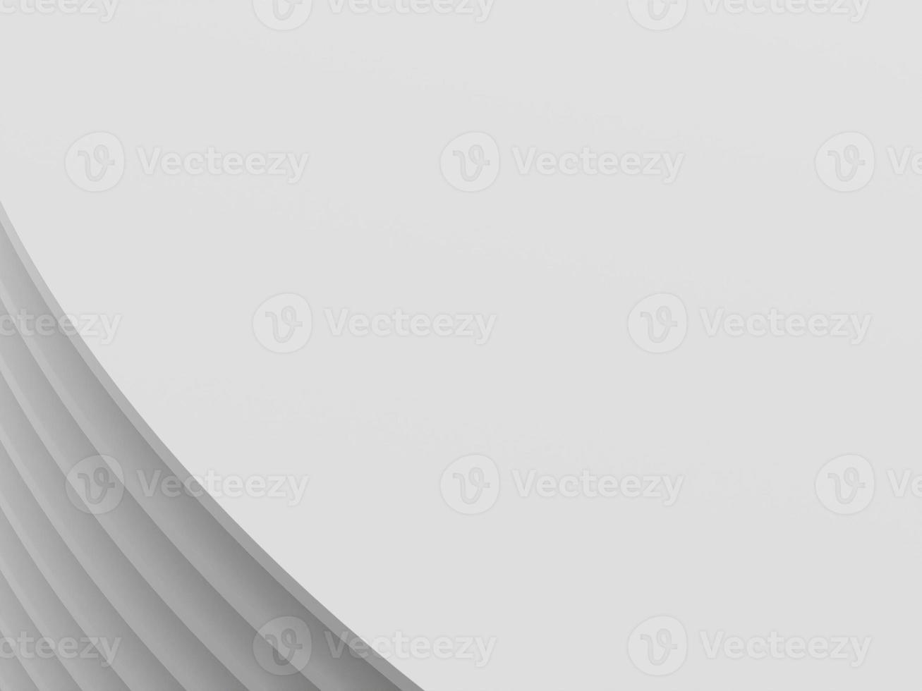 Abstract white 3d background. Elegant white background. Layer decoration. 3d rendering. photo