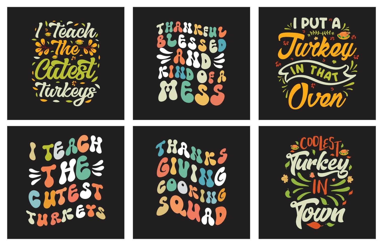 Giving thanks t shirt design bundle and print on demand vector
