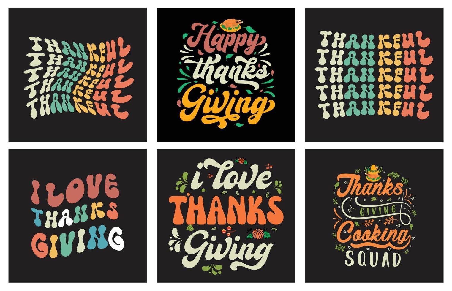 Giving thanks t shirt design bundle and print on demand vector
