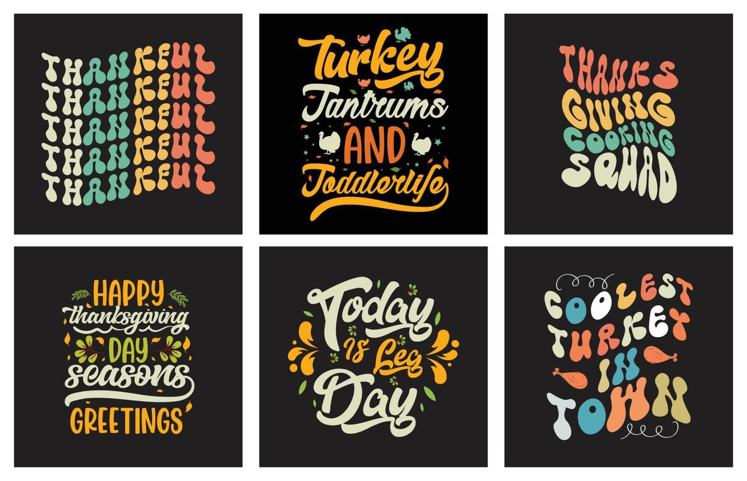 Giving thanks t shirt design bundle and print on demand vector