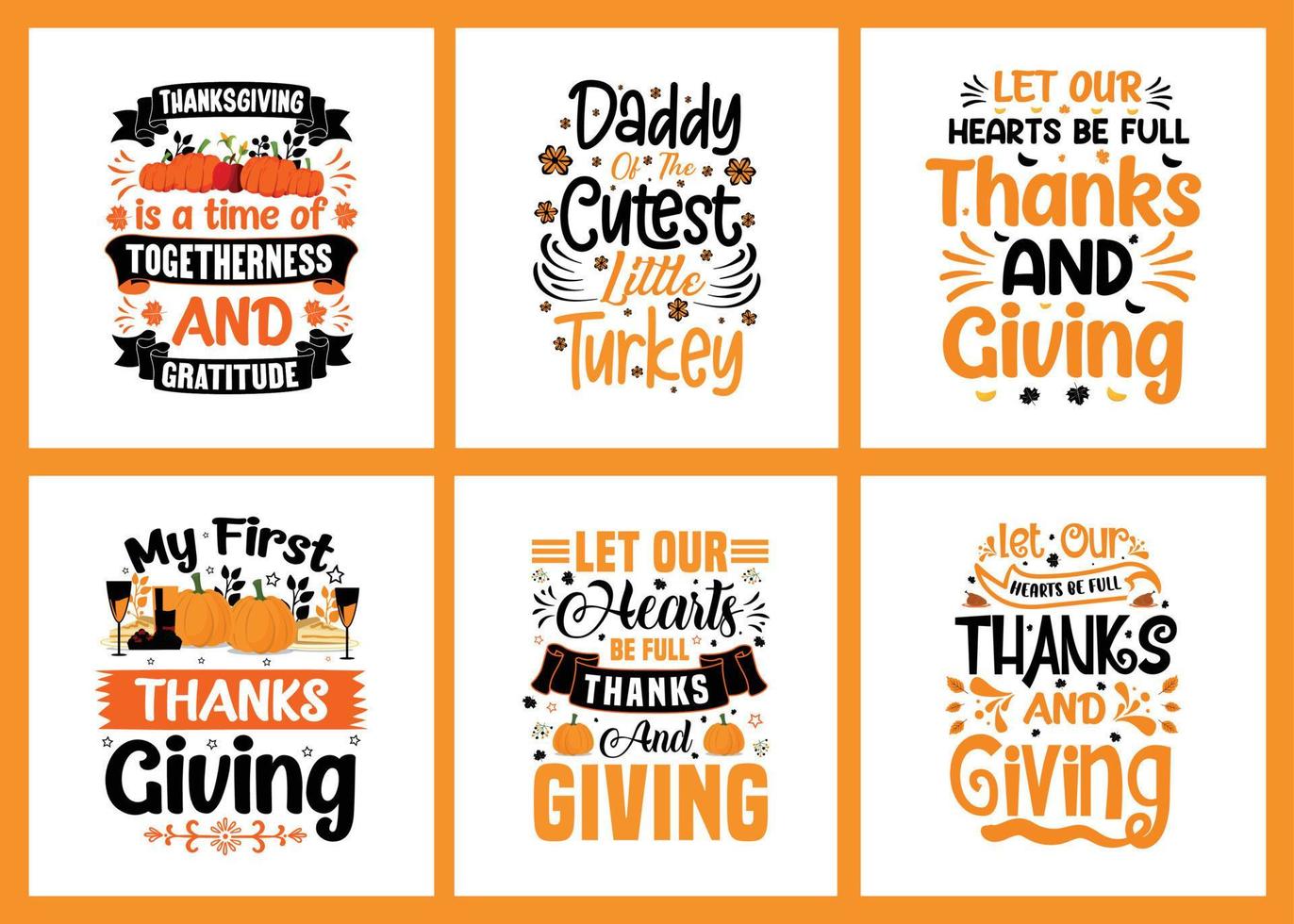 Giving thanks t shirt design bundle and print on demand vector