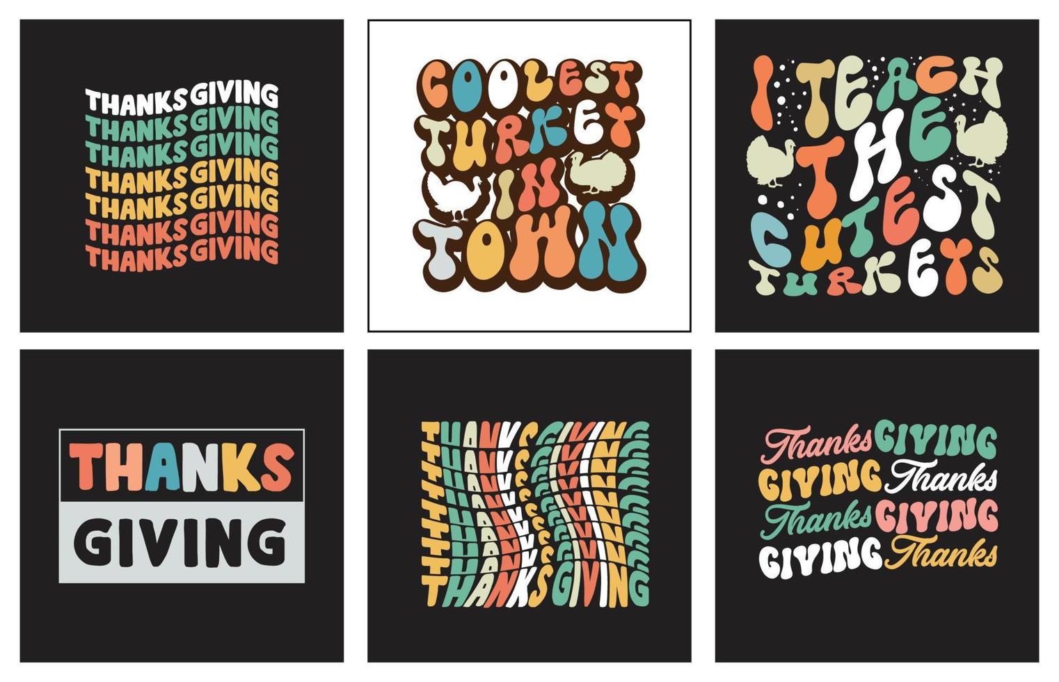 Giving thanks t shirt design bundle and print on demand vector