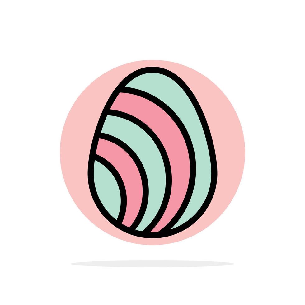 huevo pascua naturaleza primavera círculo abstracto fondo color plano icono vector