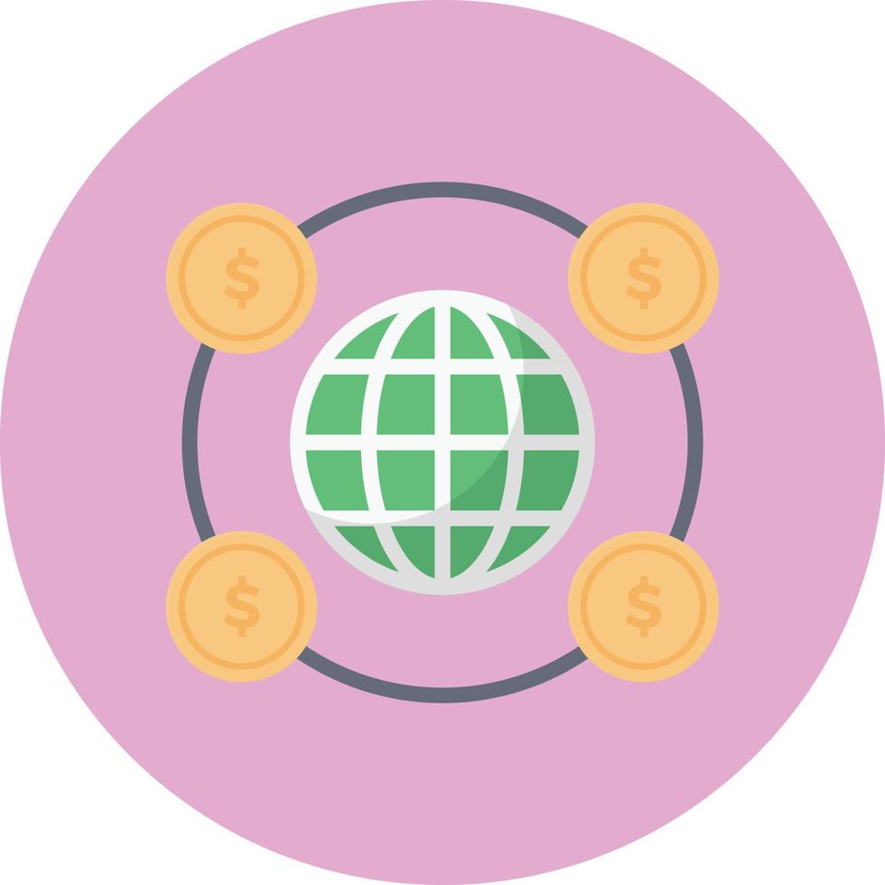 ilustración vectorial de conexión global en un fondo. símbolos de calidad premium. iconos vectoriales para concepto y diseño gráfico. vector