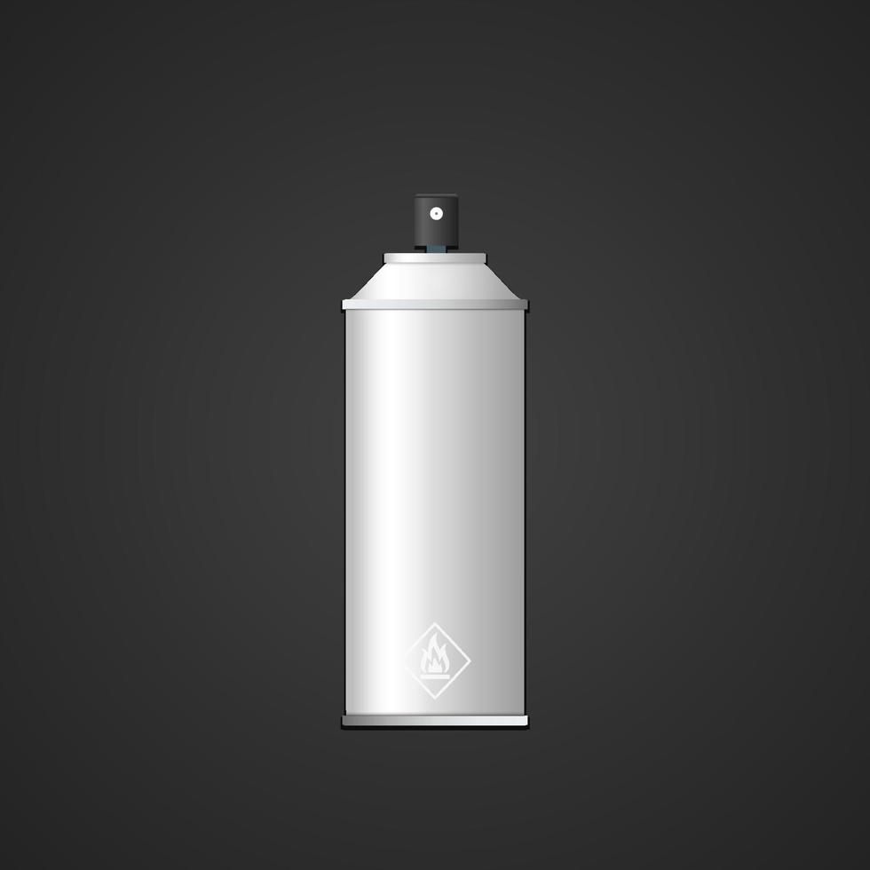 vector blank spray can mockup