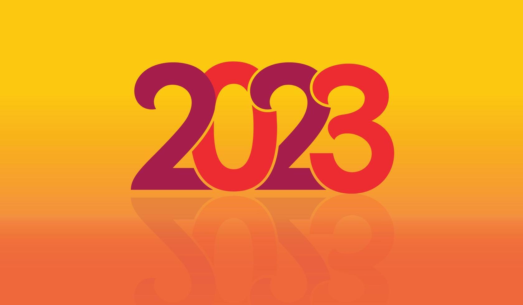 2023 or Happy New year vector