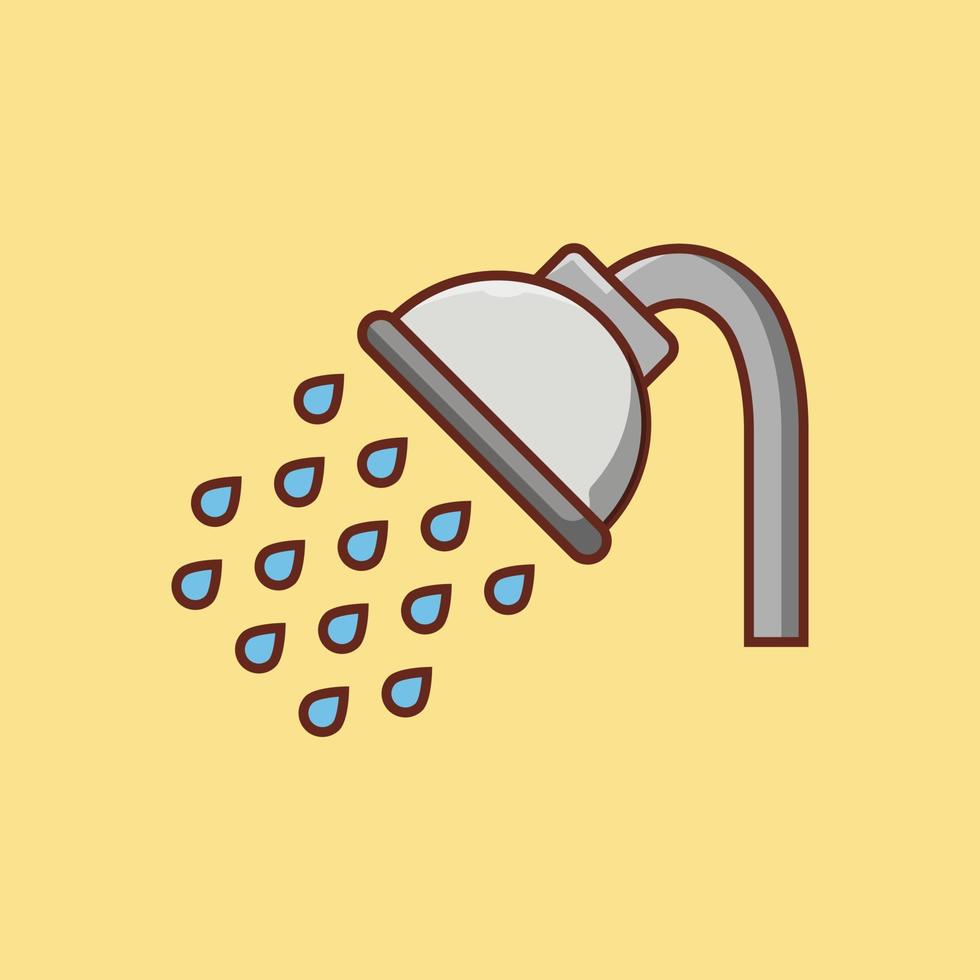 shower vector illustration on a background.Premium quality symbols.vector icons for concept and graphic design.