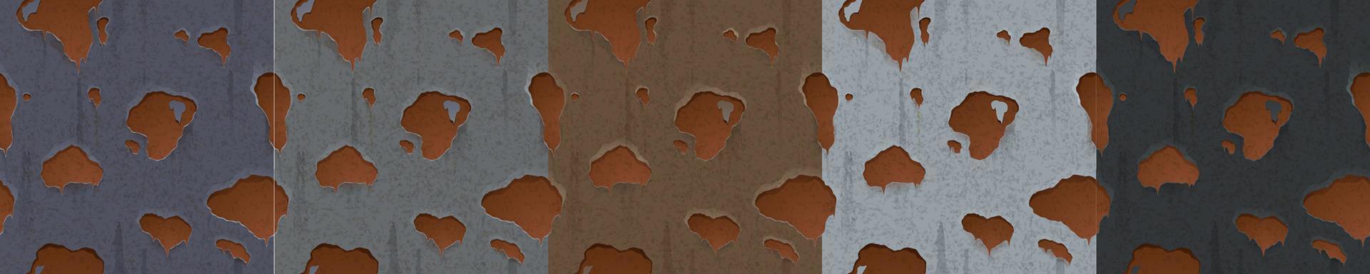 Vector seamless background with brown rusty spots