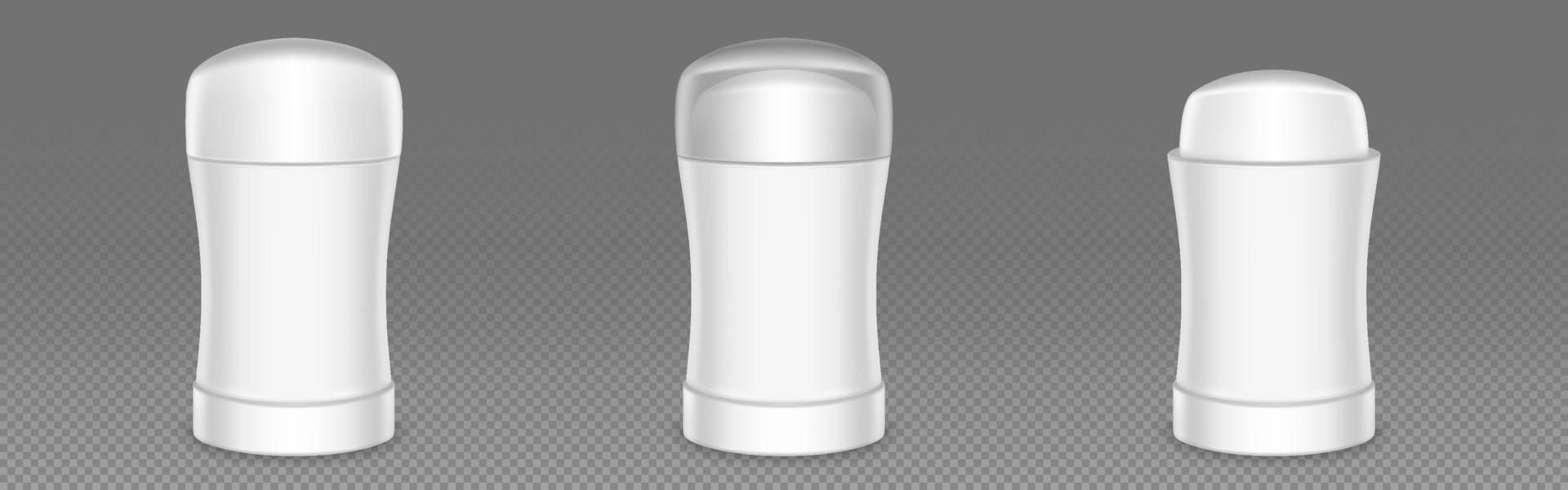 White deodorant stick packaging vector