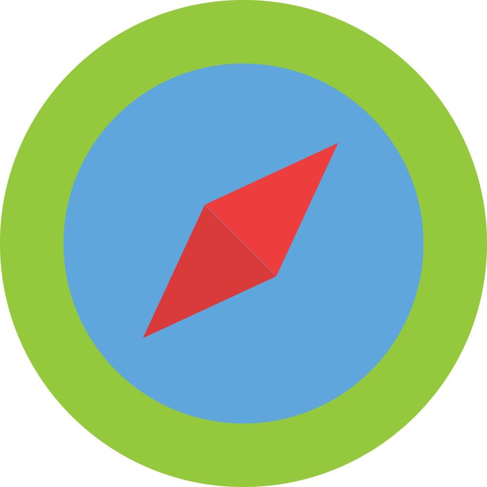 Compass Location Map Flat Color Icon Vector icon banner Template