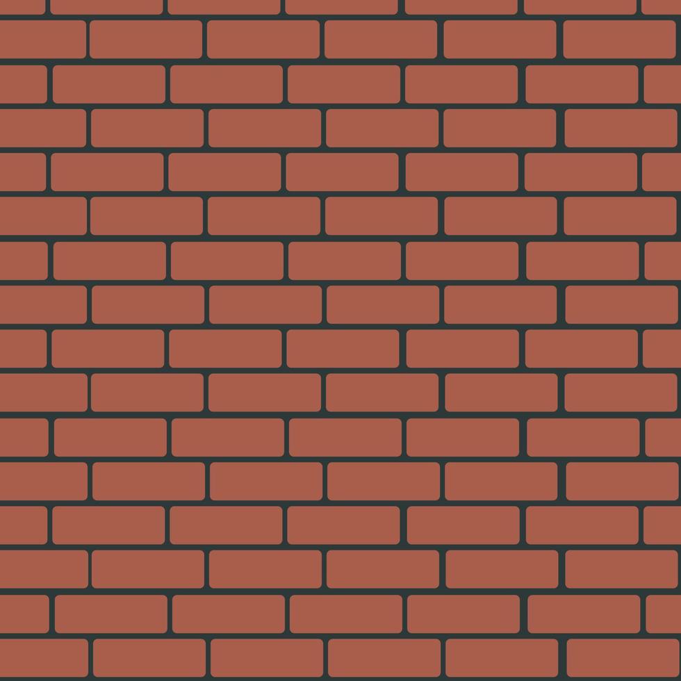 Background brick colored wall. Brick pattern. Vector illustration