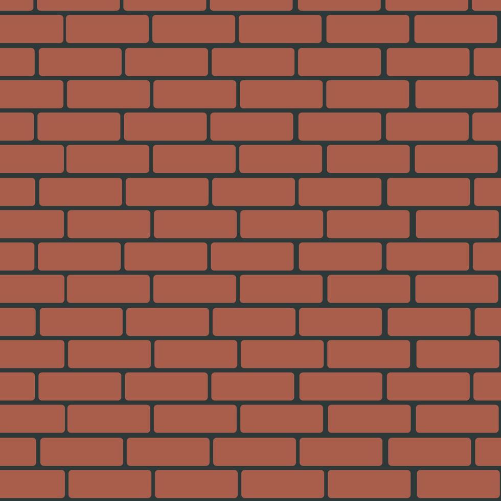 Background brick colored wall. Brick pattern. Vector illustration