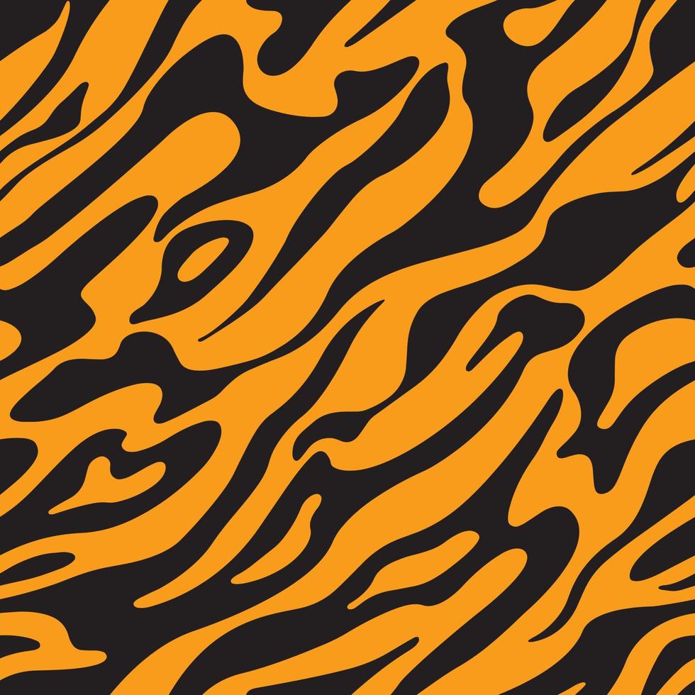 fondo abstracto moderno con patrón de tigre sin costuras de vector de fondo de rayas de animales