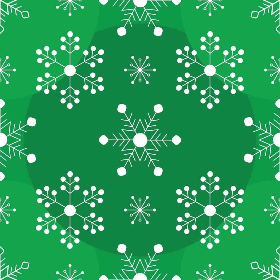 Hand drawn knit merry christmas or xmas seamless snowflake design pattern. Festive winter texture. vector