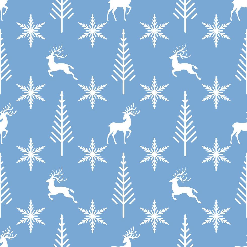 Hand drawn realistic elegant merry Christmas or xmas seamless design pattern. Festive winter texture vector