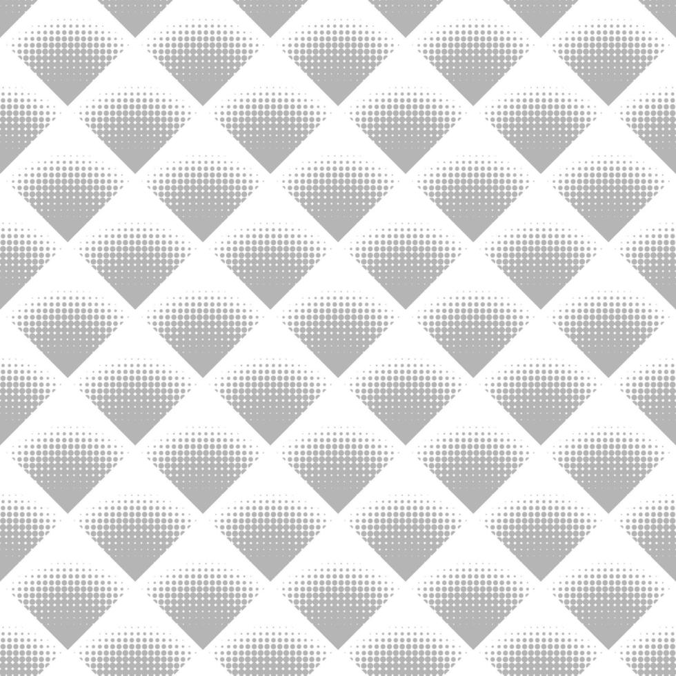 Halftone quarter of circle elements in rhombus Vector Seamless Black and White Stippling Halftone Gradient Rhombus Pattern. Abstract Geometric Background Design. Graphic texture