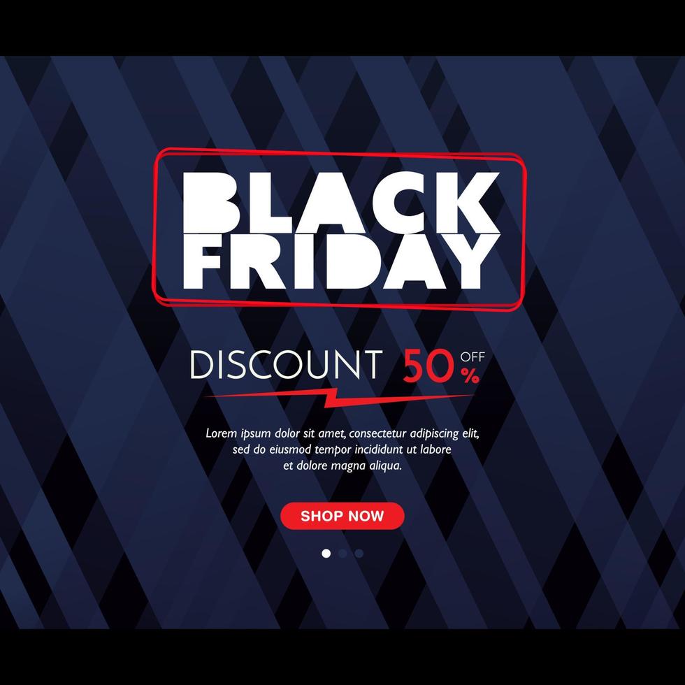 Black Friday Discount with Black Background with cross line vector