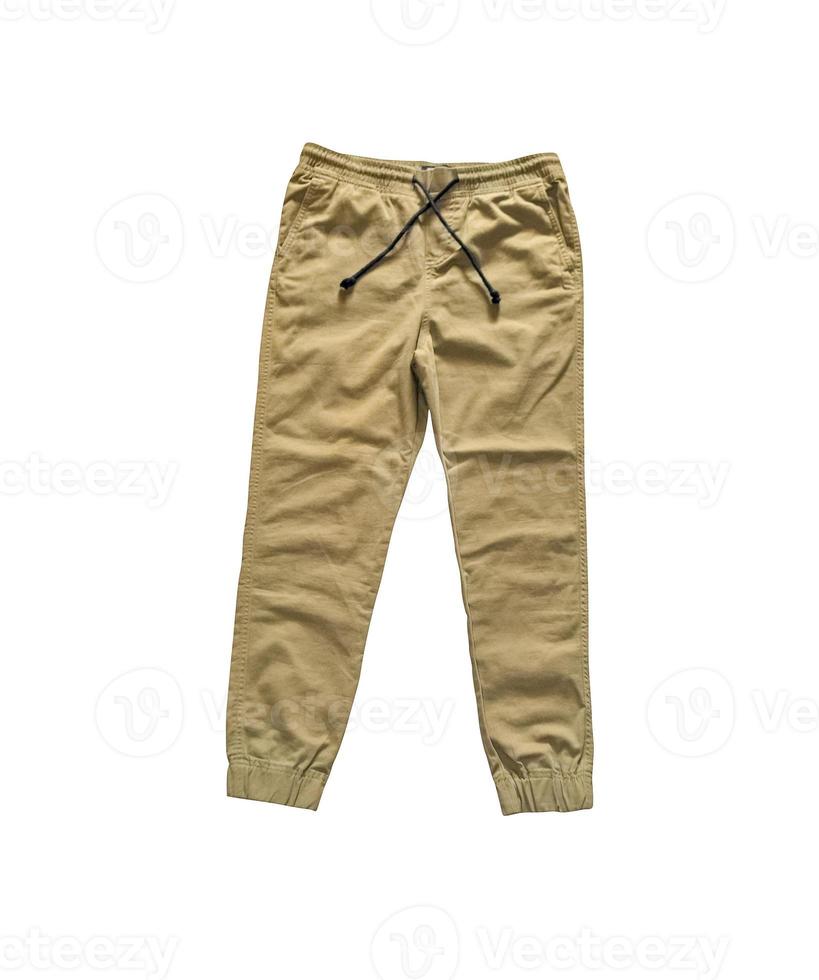 Men's trousers isolated on white background photo