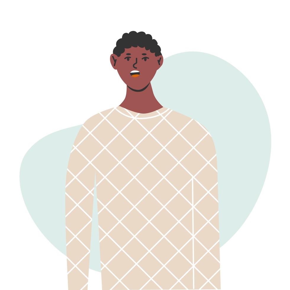 Male protester. Man at the demonstration or march vector
