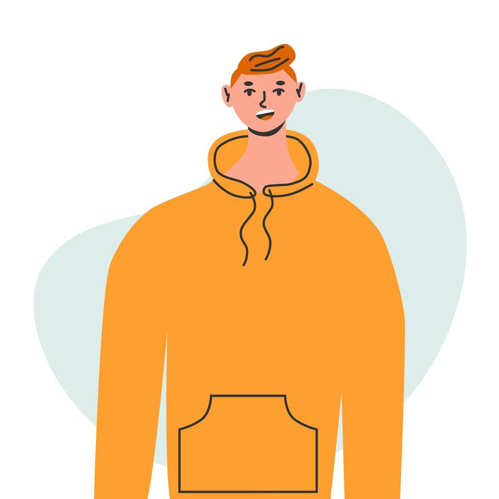 Male protester. Man at the demonstration or march vector