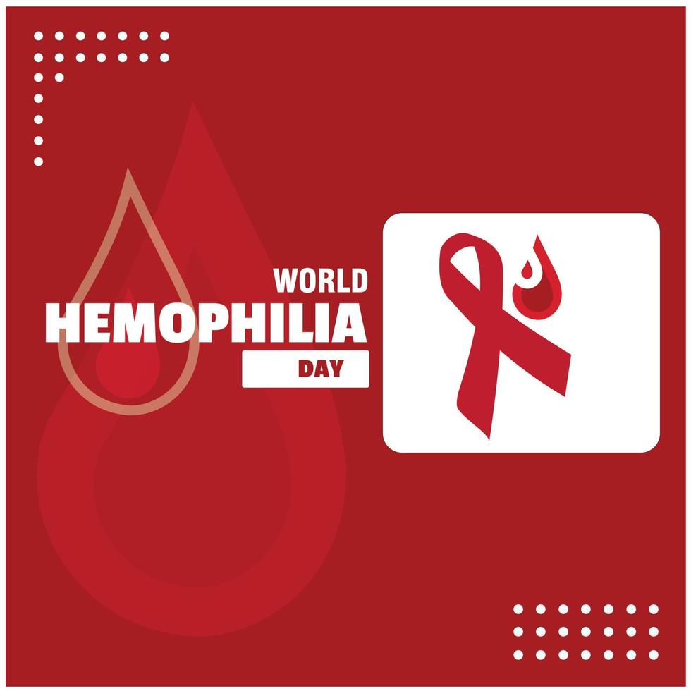 Greetings for World Hemophilia Day. Simple and Elegant Vector4.zip had upload errors vector