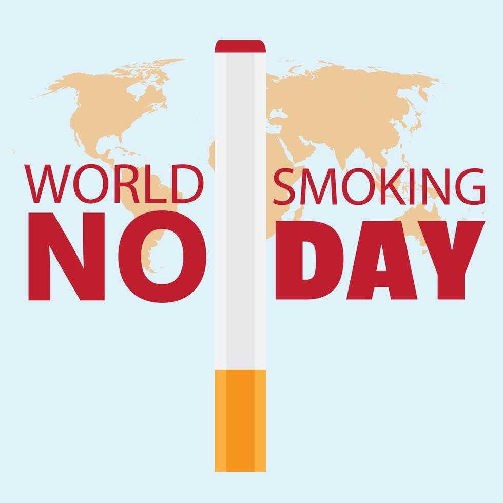 Vector Commemoration of National No Smoking Day