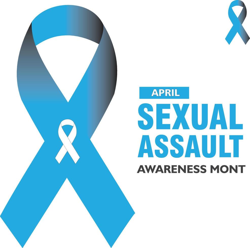 Vector illustration on the theme of Sexual Assault Awareness and prevention month of April