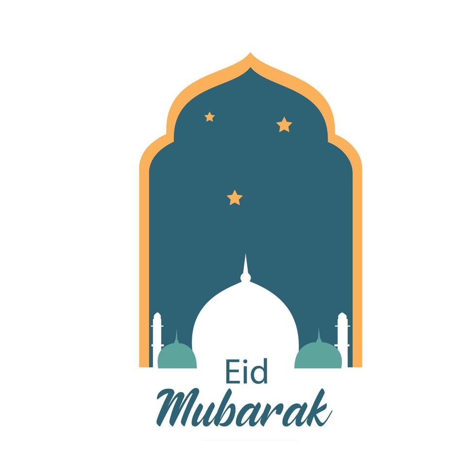 Happy Eid mubarak vector