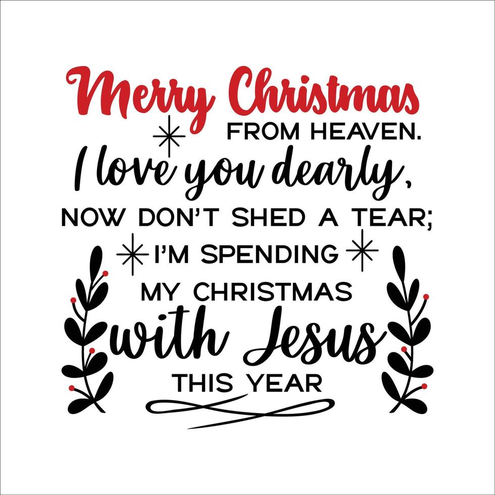 Christmas Memorial typography vector