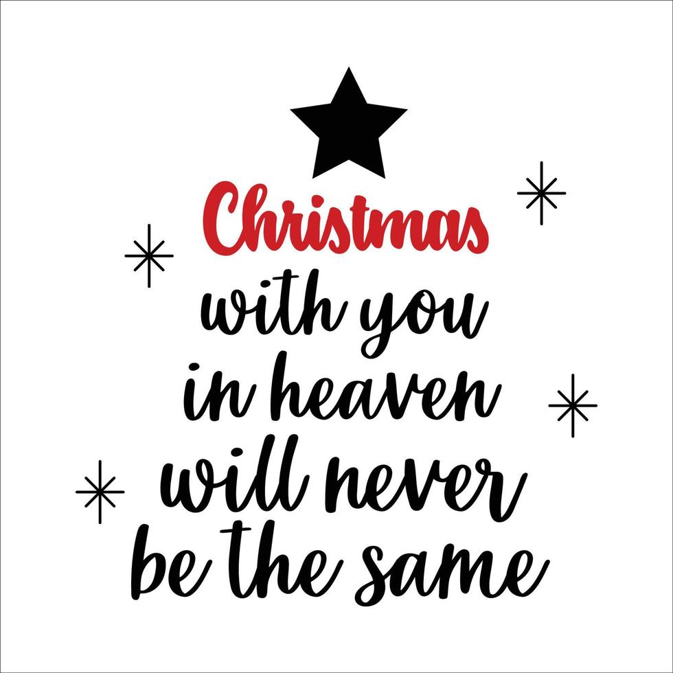 Christmas Memorial typography vector