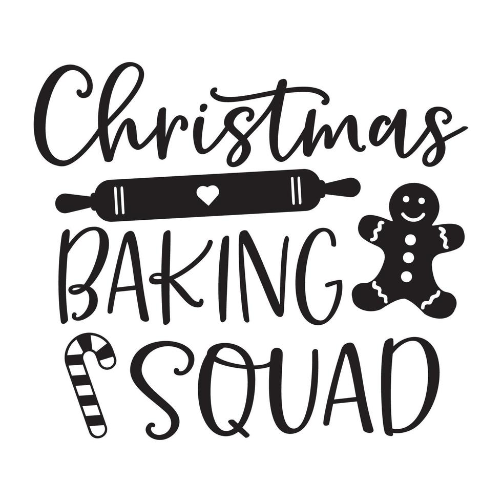 Christmas Baking Squad vector