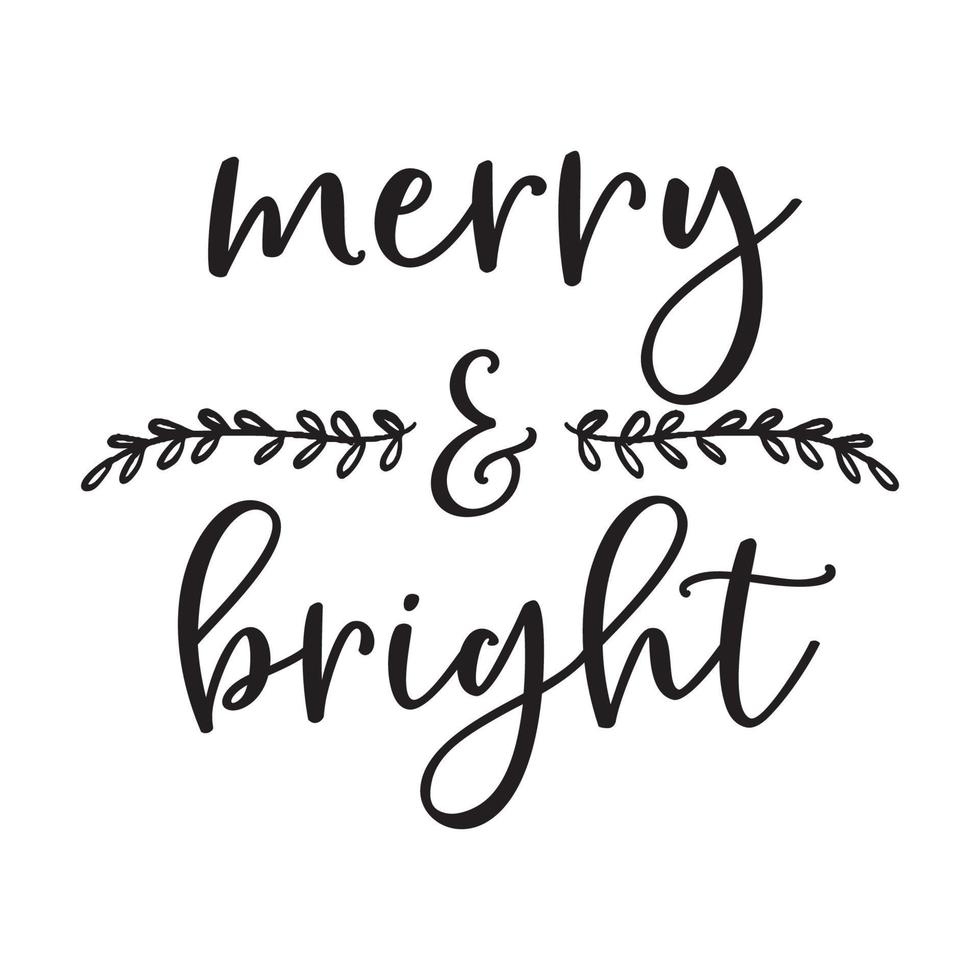 Merry and Bright New vector
