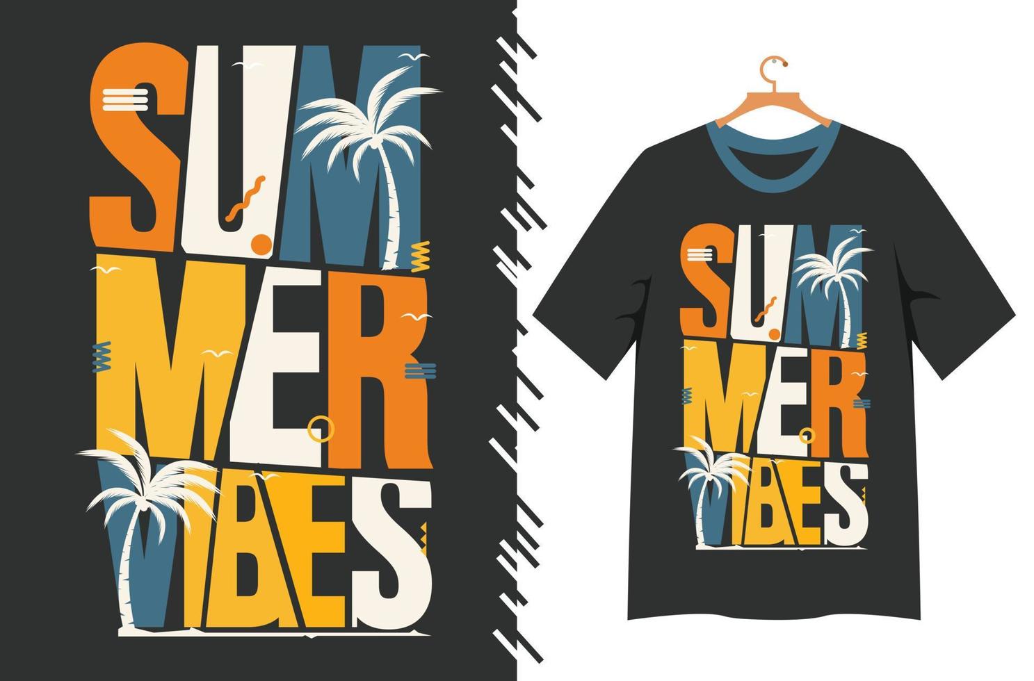 summer illustration for t shirt design vector