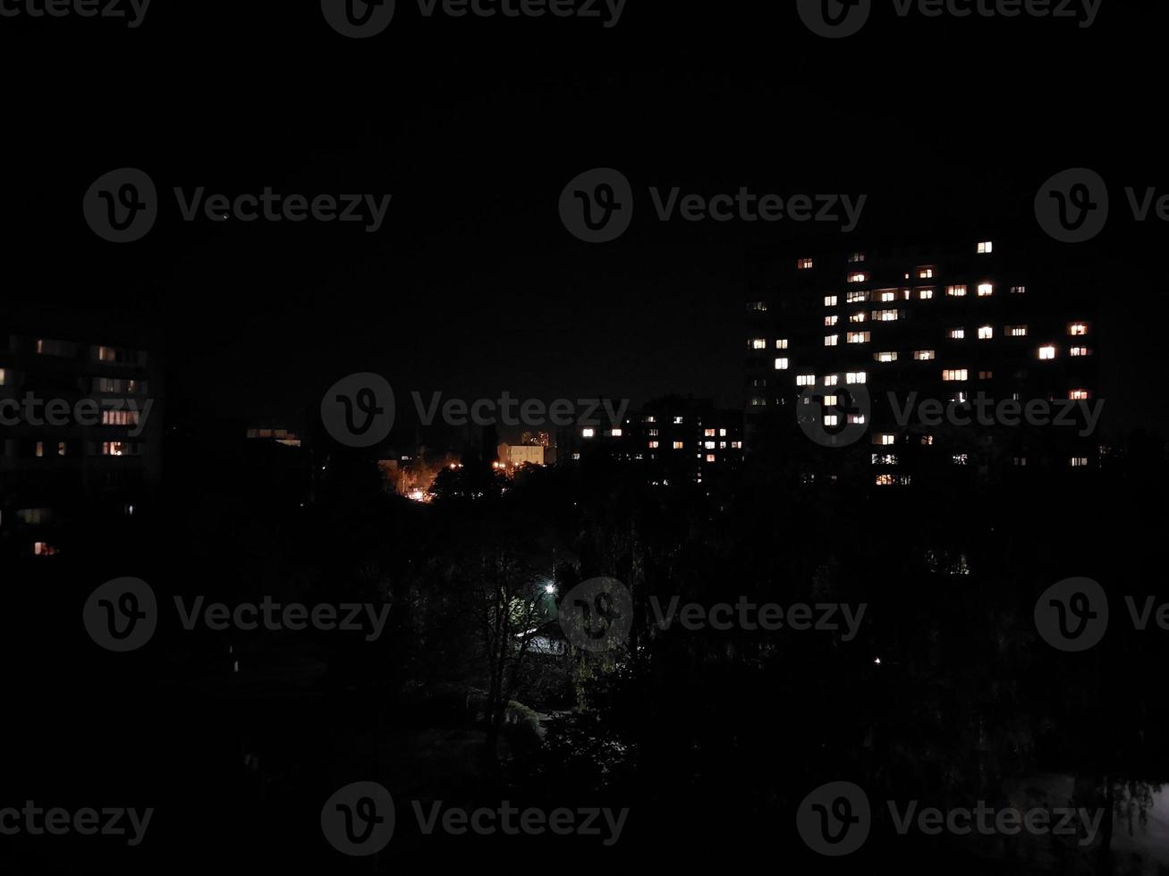 panorama otoñal de la ciudad de Kyiv foto