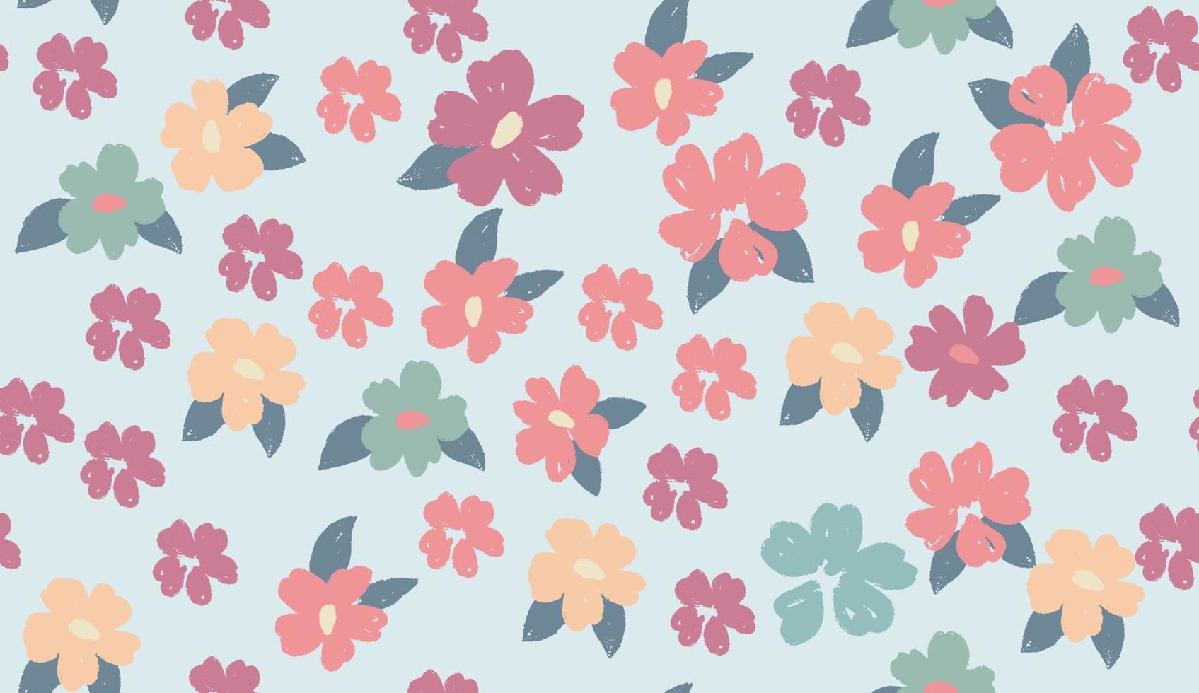Floral background for textile, swimsuit, wallpaper, pattern covers, surface, gift wrap. vector