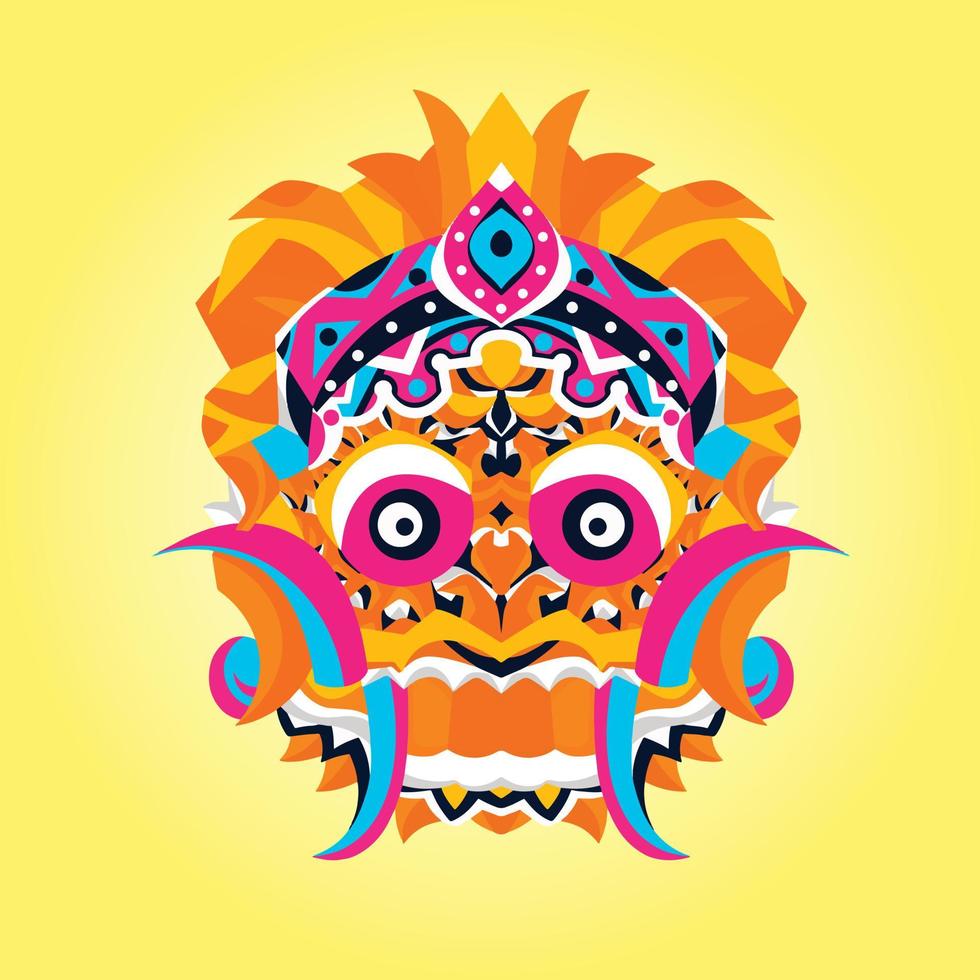 Reog Bali Mask vector