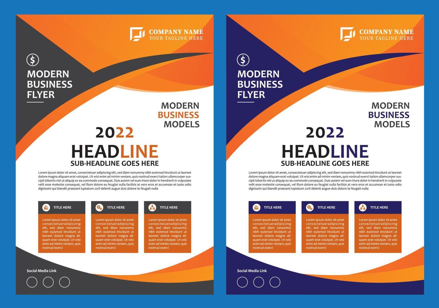 Modern Business Flyer Design vector