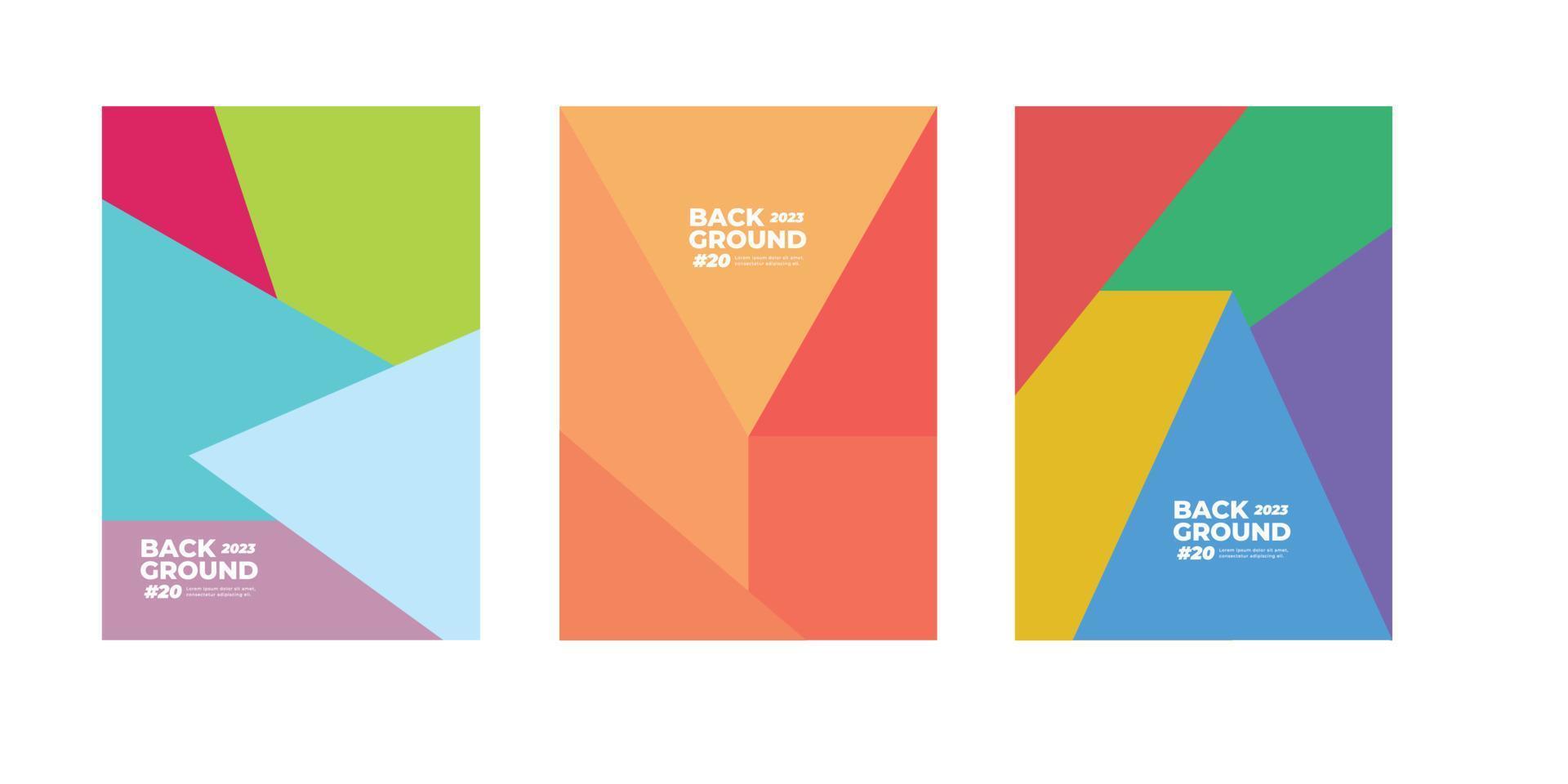 vector abstract flat geometric and curve colorful background for Cover, book, social media story, and Page Layout.