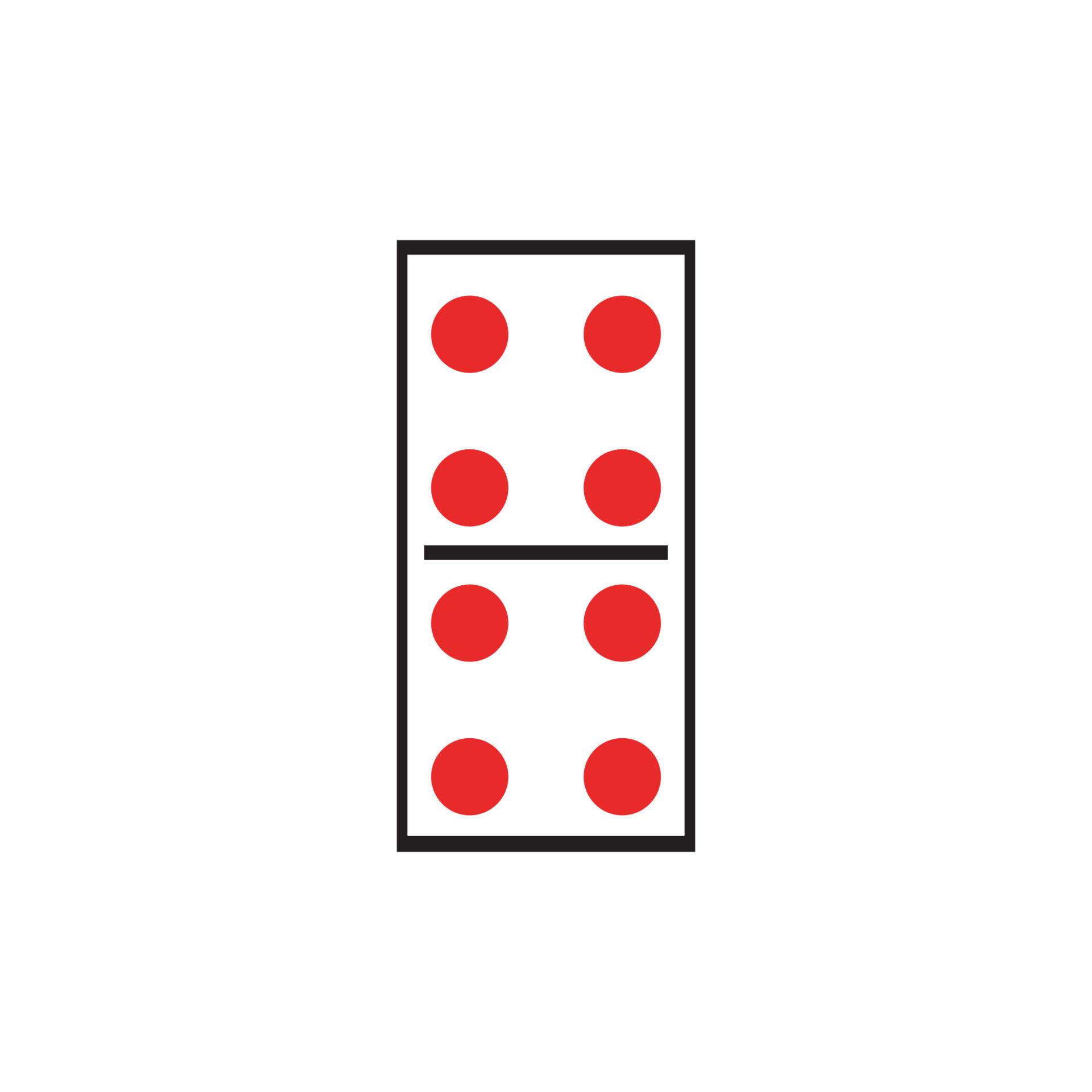 logotipo de jogos de dominó 13420403 Vetor no Vecteezy