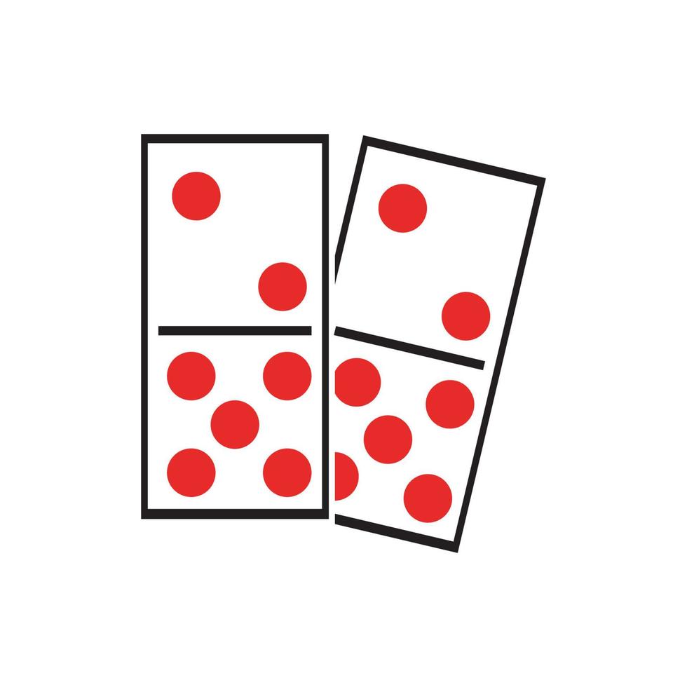 domino icon logo vector