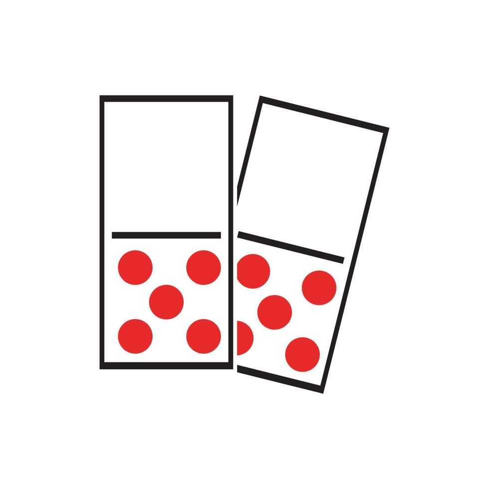 logo of domino games vector