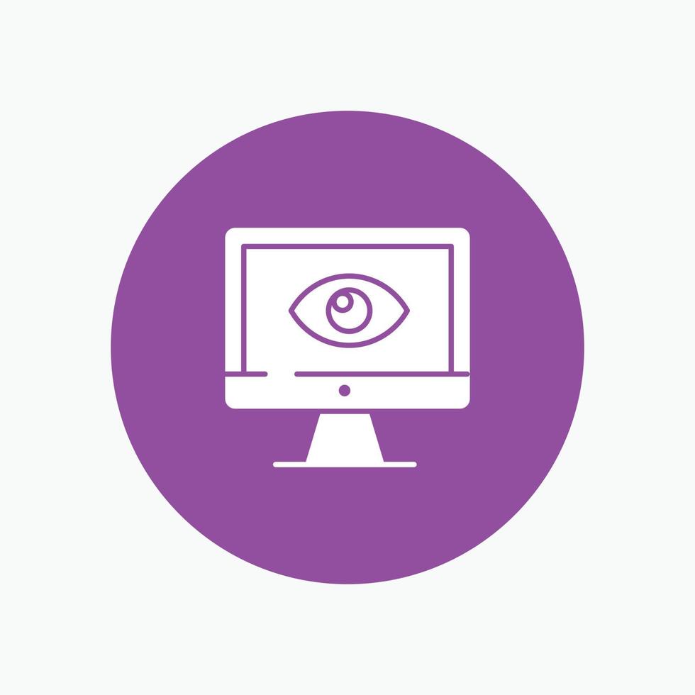 Monitor Online Privacy Surveillance Video Watch vector