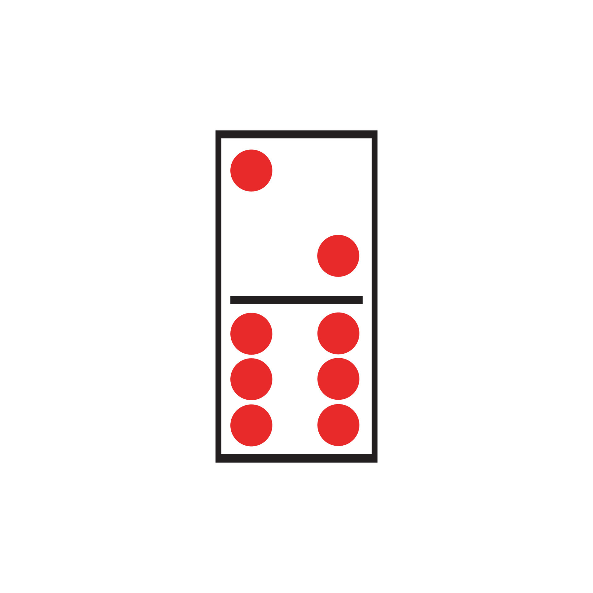 logotipo de jogos de dominó 13420468 Vetor no Vecteezy