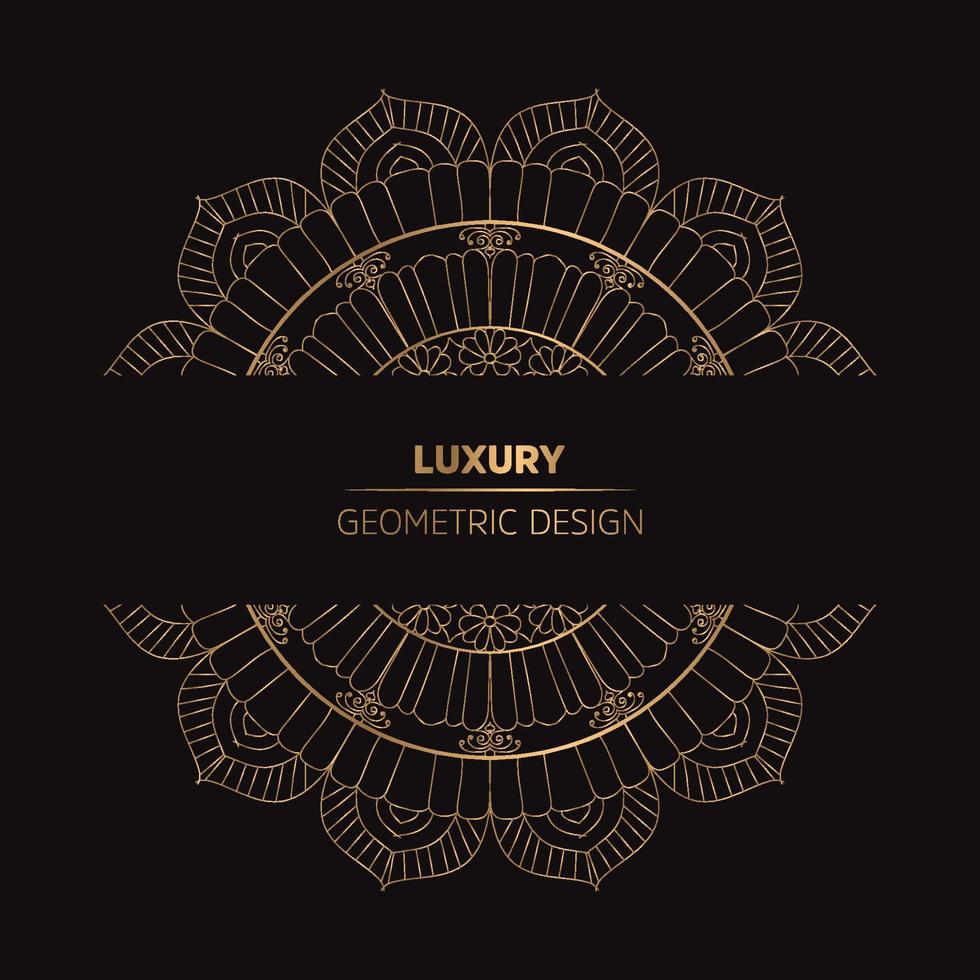 Decorative ornament ethnic oriental mandala Vector Graphic Element