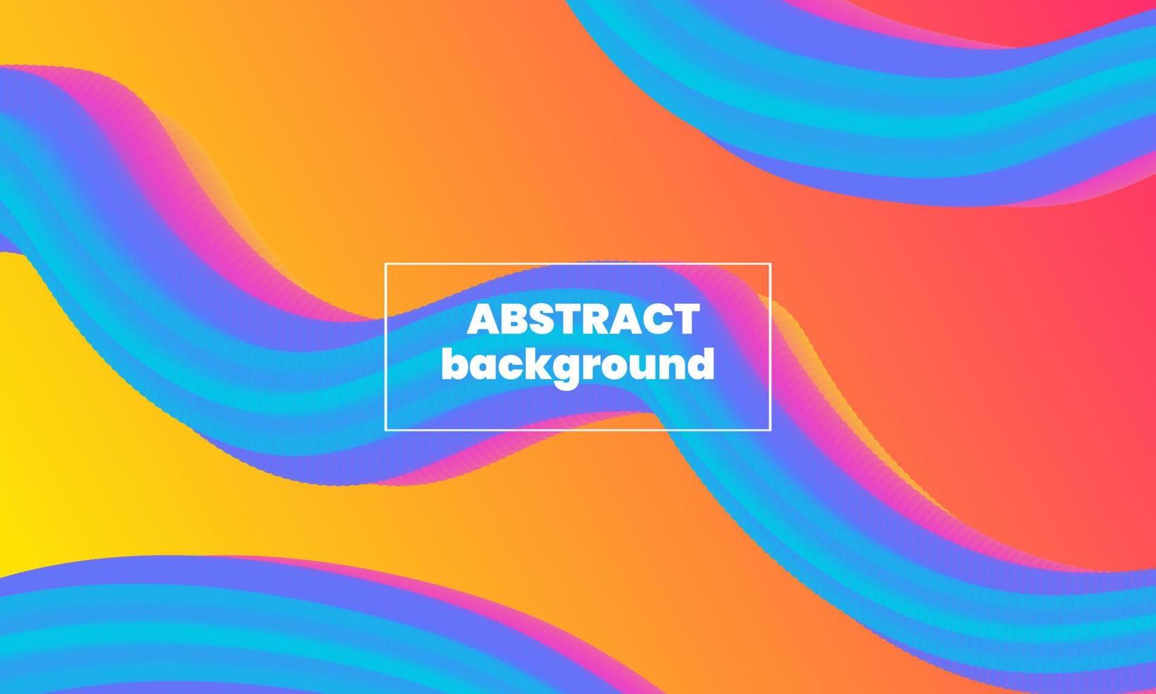 abstract electronic music fest summer wave poster vector