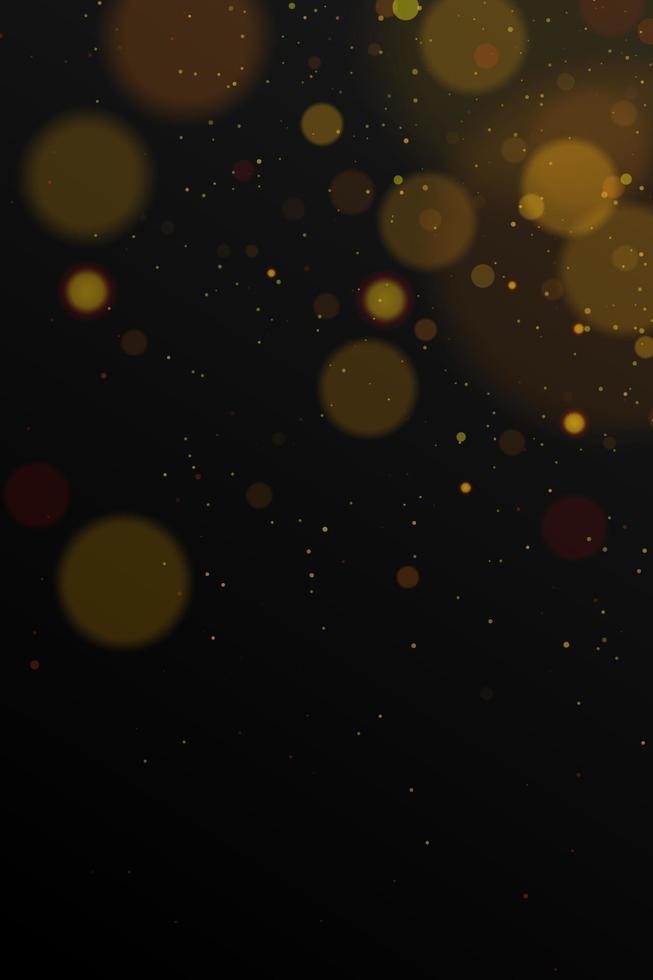 glitter vintage lights background. dark gold and black. defocused. Golden Lights Background. Vector illustration. glow effect blur vector background.